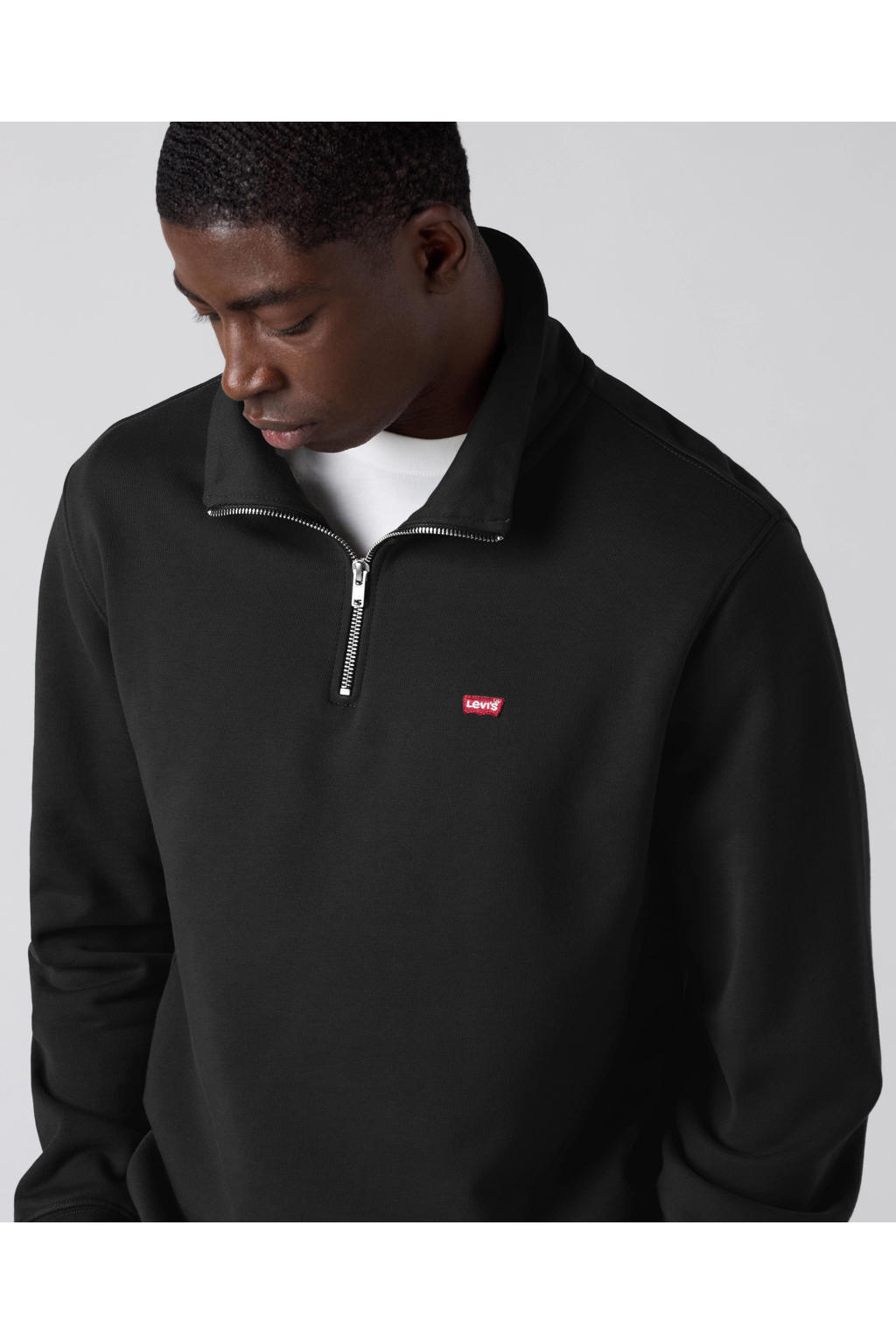 Levi's regular fit sweater - zwart