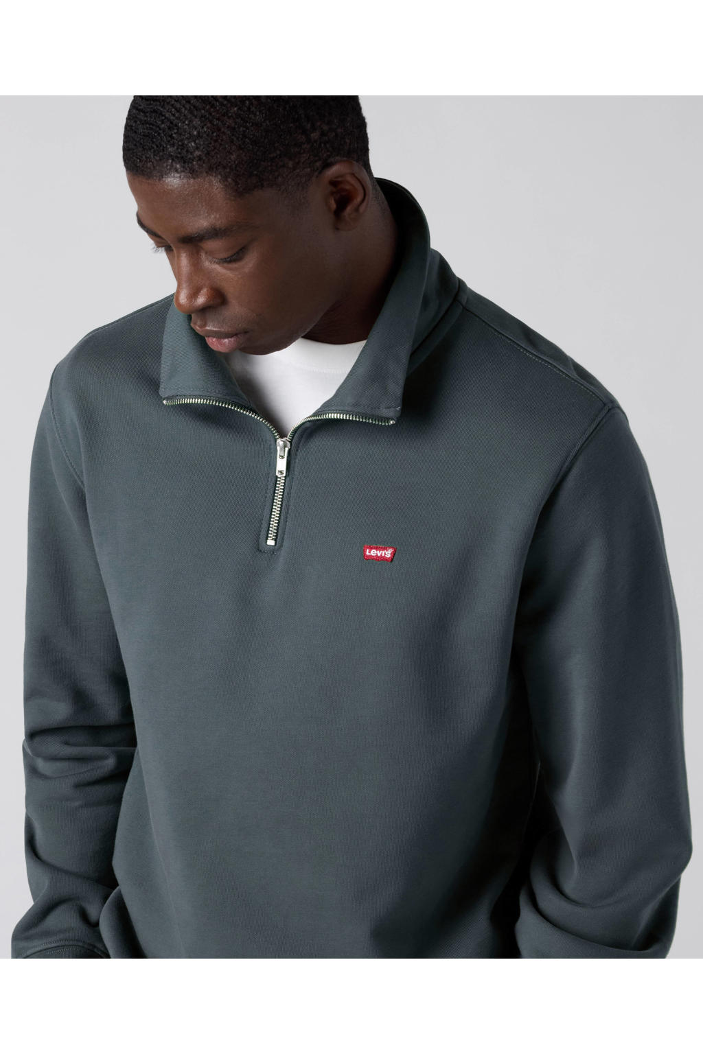 Levi's regular fit sweater - grijsblauw
