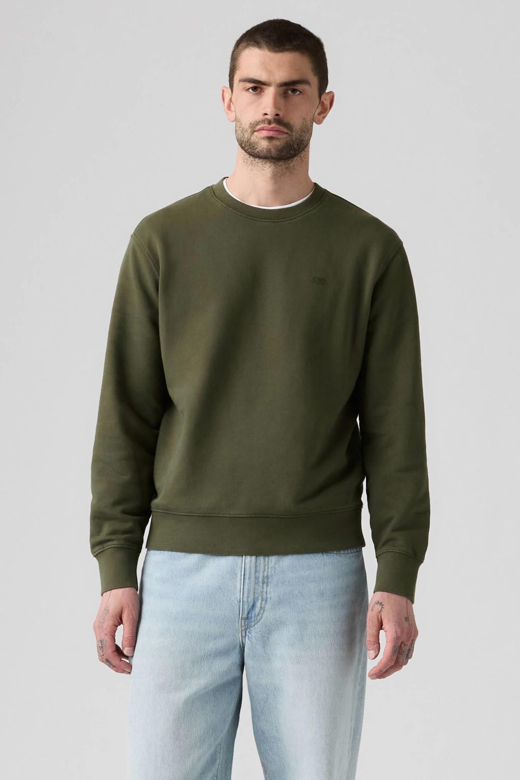 Levi's katoenen regular fit trui - deep depths