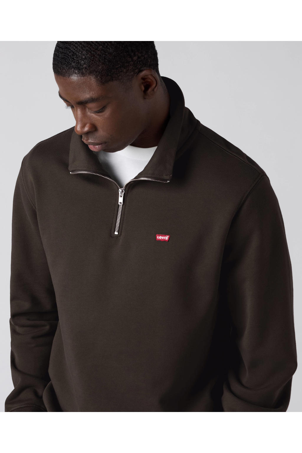 Levi's regular fit trui - donkerbruin