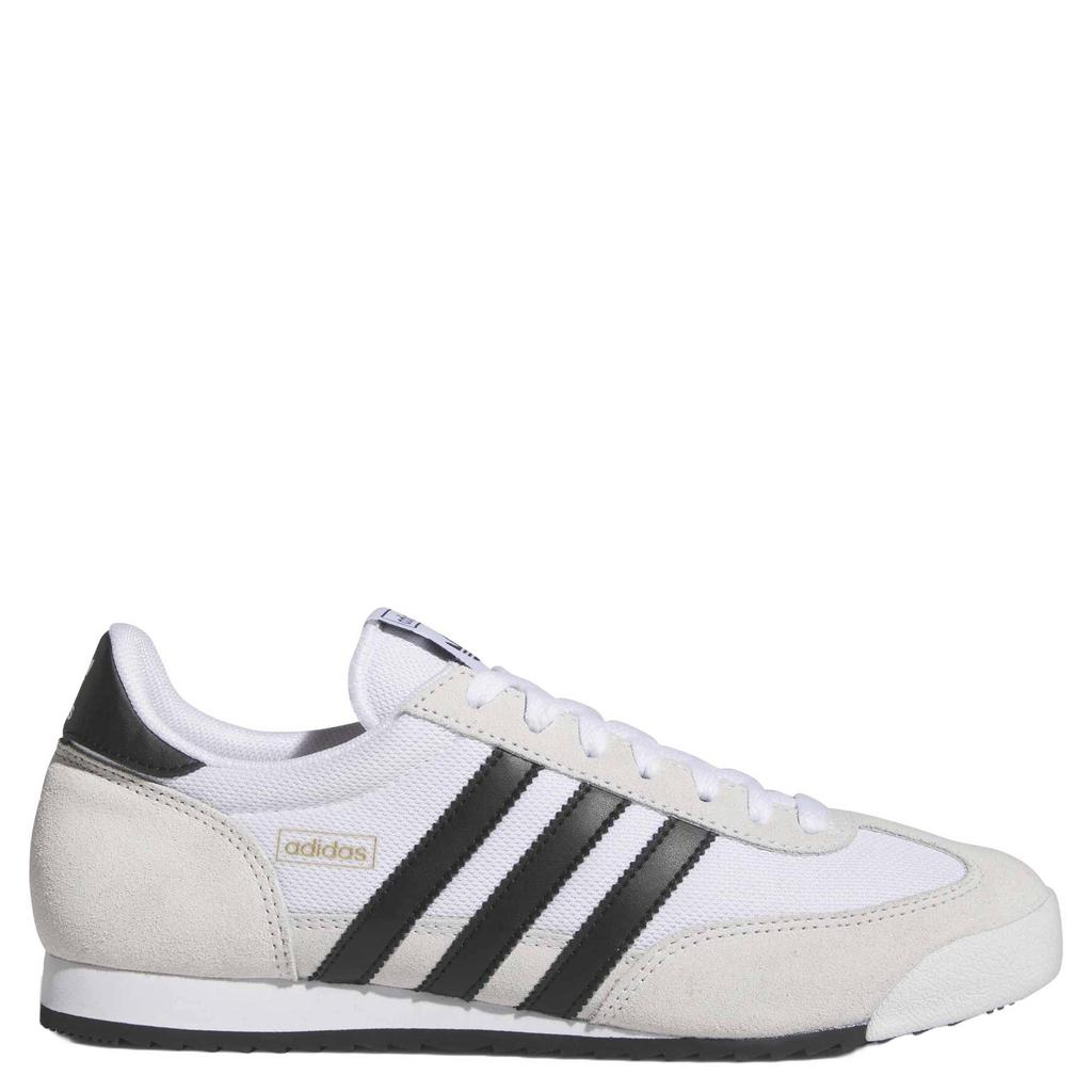 Wit en zwarte heren adidas Originals R71 leren sneakers - van mesh-leer/voering:mes/voetbed: eva met veters
