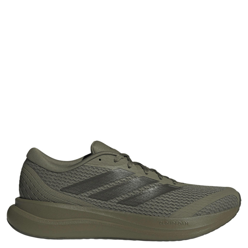 adidas Performance RUNFALCON 6 mesh hardloopschoenen - olijfgroen/zwart