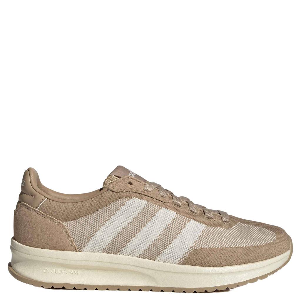 Zand en ecru dames adidas Sportswear RUN 70s 2.0 Knit sneakers - van mesh-suède/voering: mesh/voetbed: eva met veters