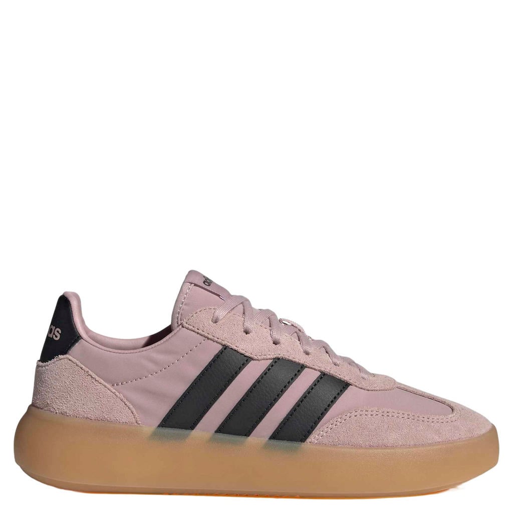 Lila en zwarte dames adidas Performance Barreda Decode sneakers - van nylon-suède/voering: mesh/voetbed: eva met veters