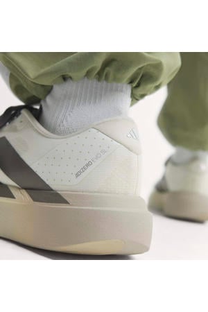 Adizero Evo hardloopschoenen - ecru/grijs