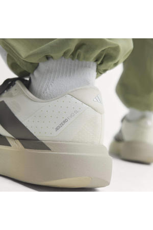 Adizero Evo mesh hardloopschoenen - ecru/grijs