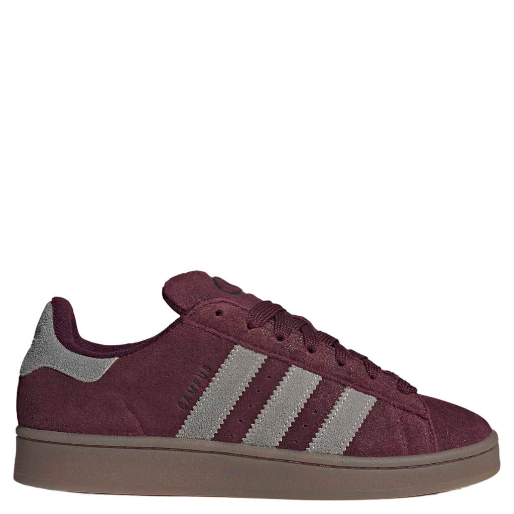 adidas Originals Campus 00s leren suède sneakers - donkerrood/lichtgrijs