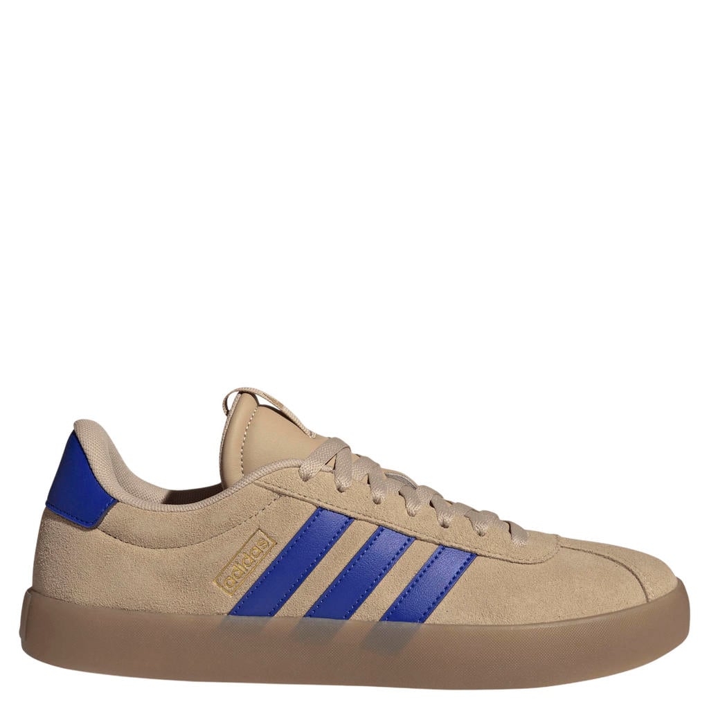 adidas Sportswear VL Court 3.0 leren sneakers - camel/kobaltblauw