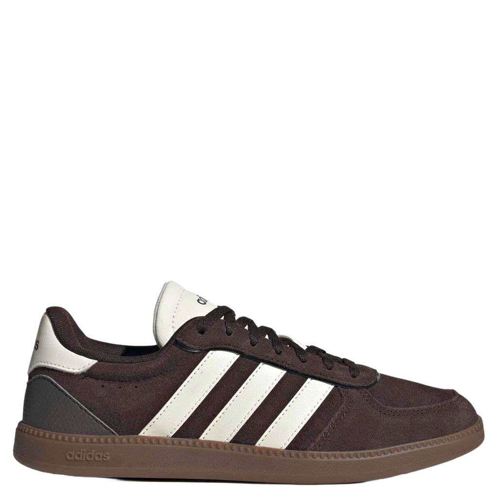 adidas Sportswear Breaknet leren sneakers - donkerbruin/ecru