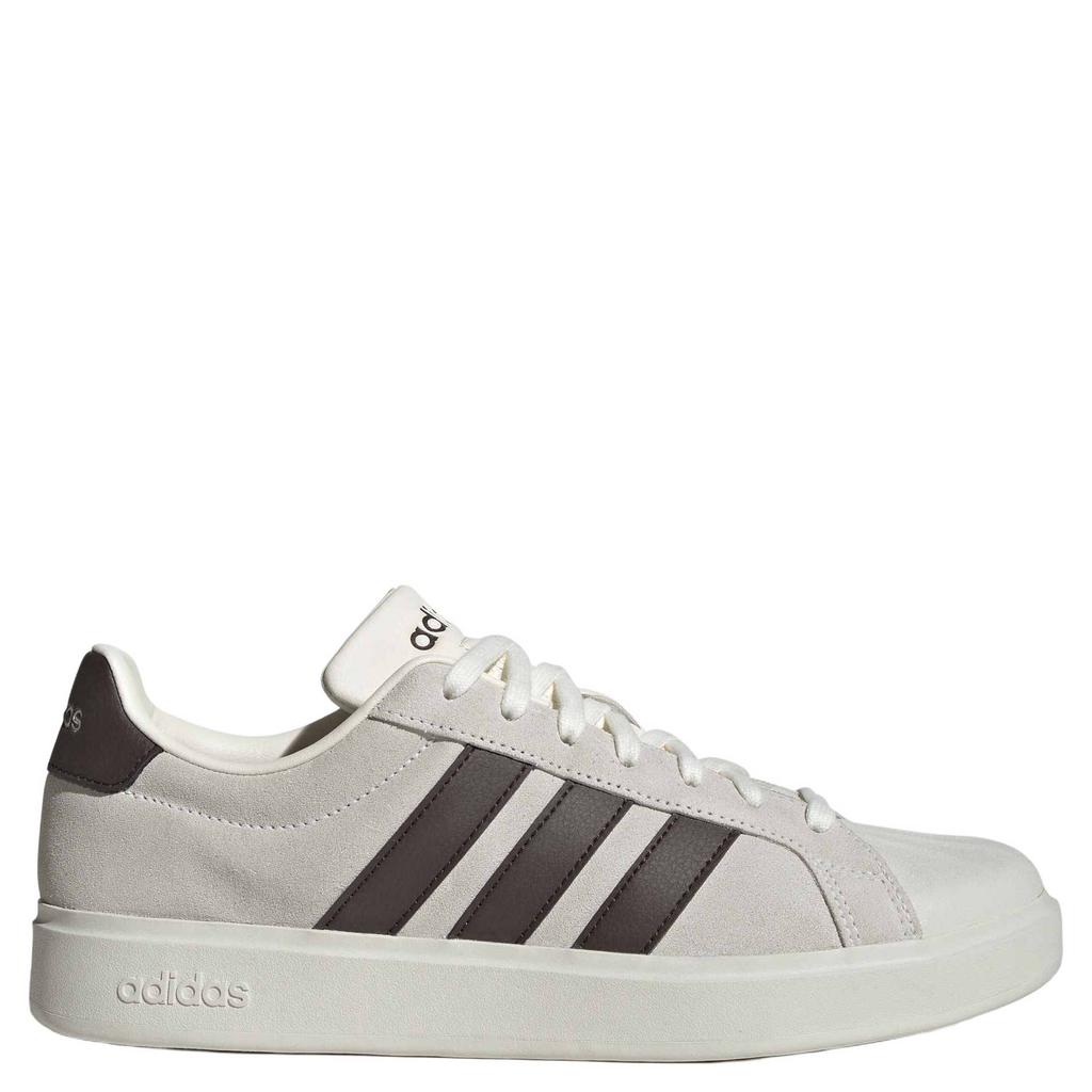Ecru en bruine heren adidas Sportswear Streettalk sneakers - van imitatieleer/voering: mesh/voetbed: eva met veters
