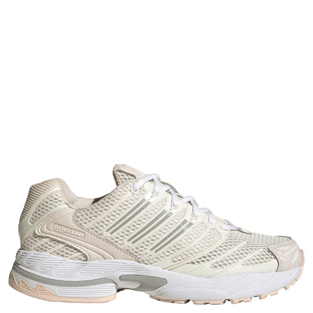 Ecru en witte dames adidas Originals Adistar Control 3 mesh sneakers - van mesh-pu/voering: mesh/voetbed: eva met veters