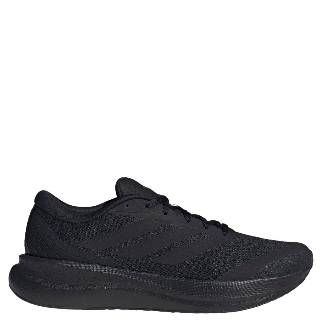 Zwarte heren adidas Performance RUNFALCON 6 mesh hardloopschoenen - van mesh-pu/voering: mesh/voetbed: eva met veters