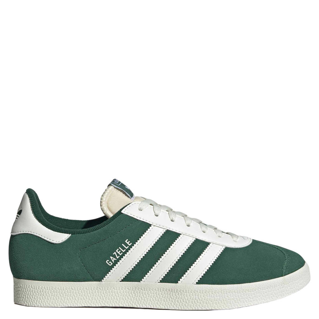 adidas Originals Gazelle leren sneakers - groen/wit