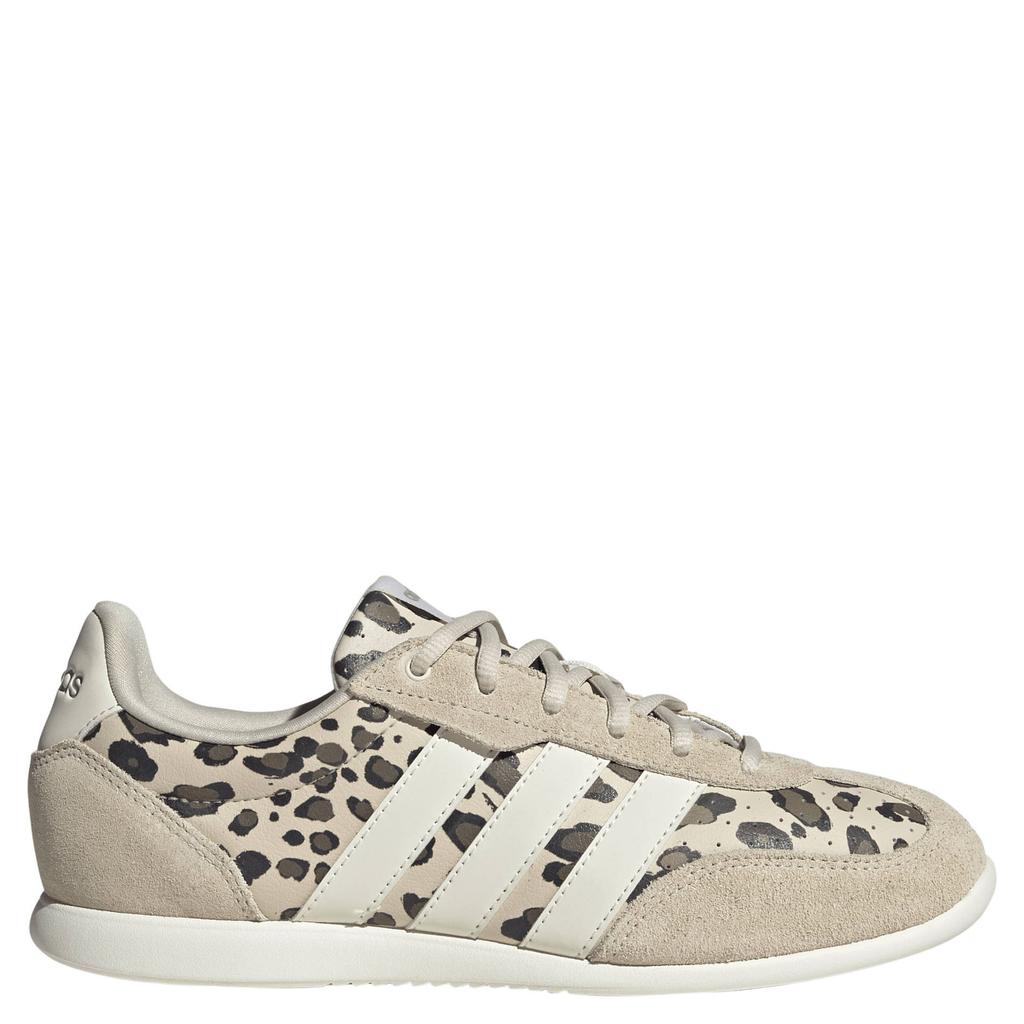 Zandkleurige dames adidas Sportswear Barreda Low sneakers van imitatieleer/voering: mesh/voetbed: eva met veters en dierenprint