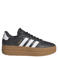 adidas Sportswear VL Court Bold leren sneakers met plateauzool en dierenprint - antraciet/wit