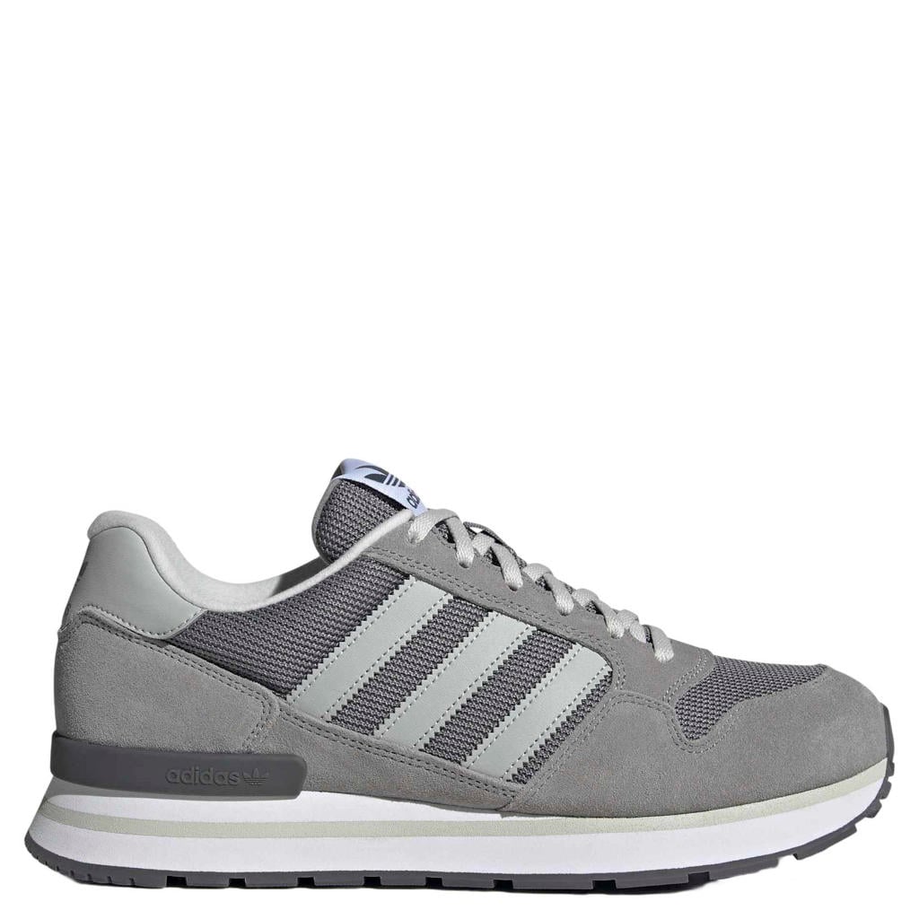 Grijze unisex adidas Originals ZX 500 mesh sneakers - bruin van mesh-suède/voering: mesh/voetbed: eva met veters