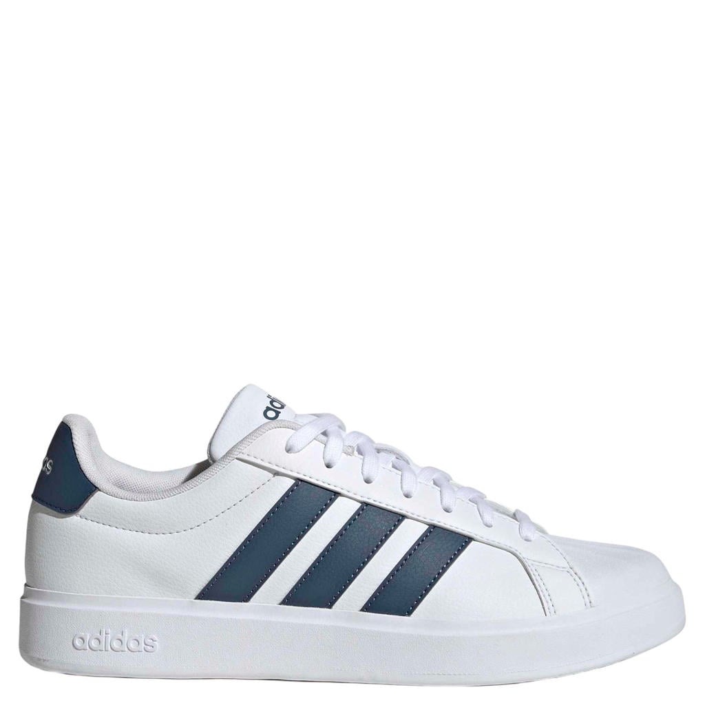 Wit en grijze heren adidas Sportswear sneakers - blauw van imitatieleer/voering: mesh/voetbed: eva met veters