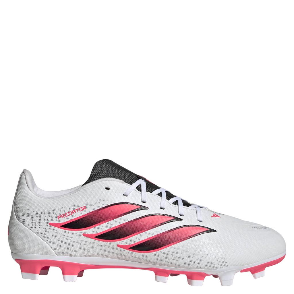 Wit en roze unisex adidas Performance Predator Club FG MG senior voetbalschoenen - van imitatieleer/voering: mesh/voetbed: eva