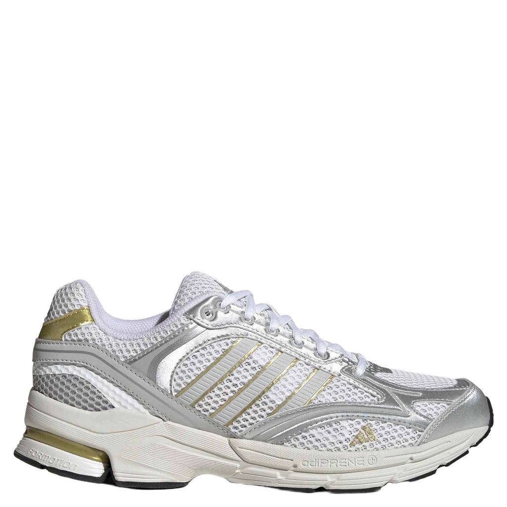 Wit en lichtgrijze unisex adidas Sportswear Spiritain 2000 leren sneakers - van mesh-pu/voering: mesh/voetbed: eva met veters