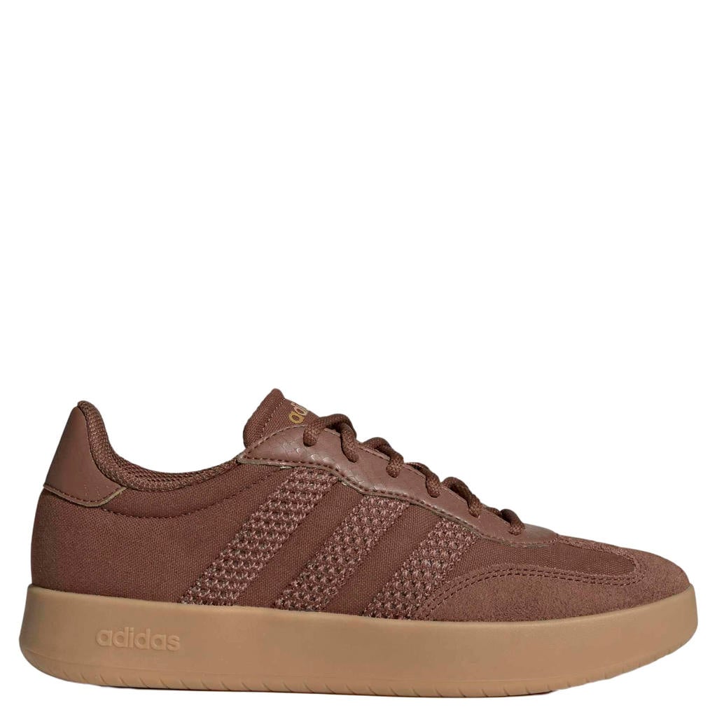 Bruine dames adidas Sportswear Barreda leren sneakers - van suede/voering: mesh/voetbed: eva met veters