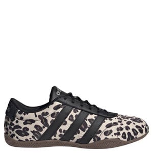 Grand Court leren sneakers met panterprint - zwart/ecru