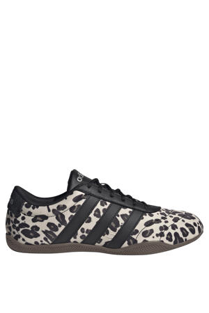 Grand Court leren sneakers met panterprint - zwart/ecru