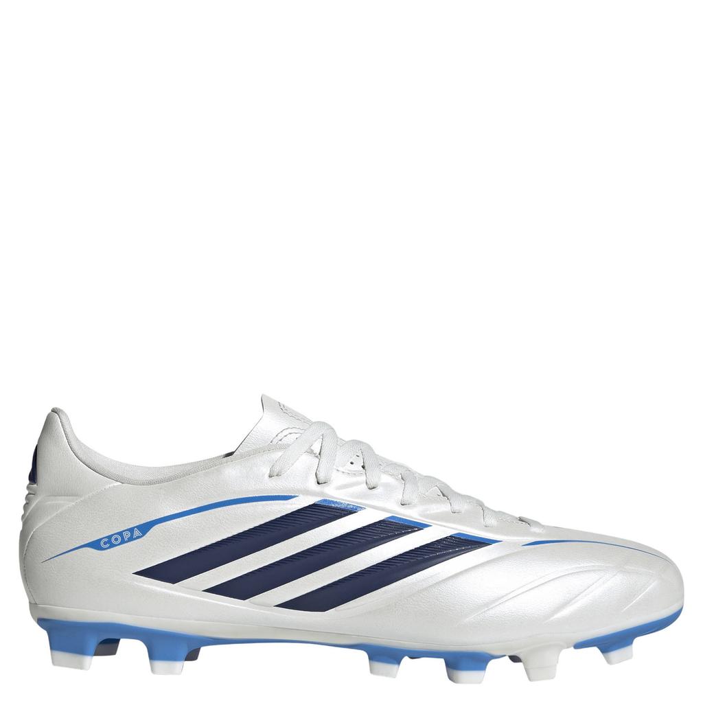 Wit en blauwe unisex adidas Performance Copa Pure IV Club senior imitatieleren voetbalschoenen -