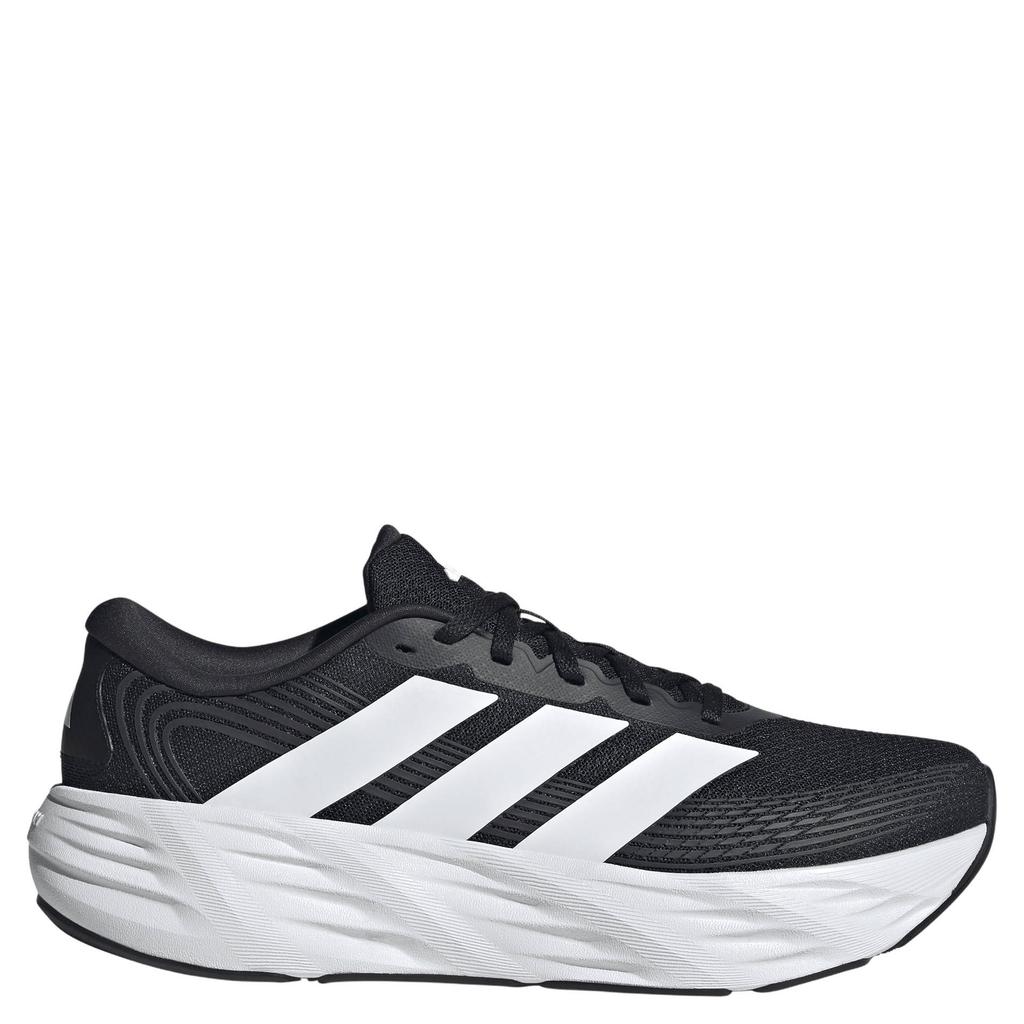 Zwart en witte heren adidas Performance Galaxy 8 hardloopschoenen - van mesh-pu/voering: mesh/voetbed: eva met veters