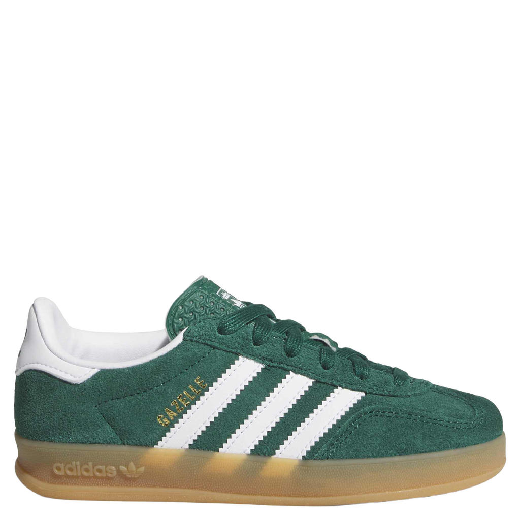 adidas Originals Gazelle leren sneakers - groen/wit