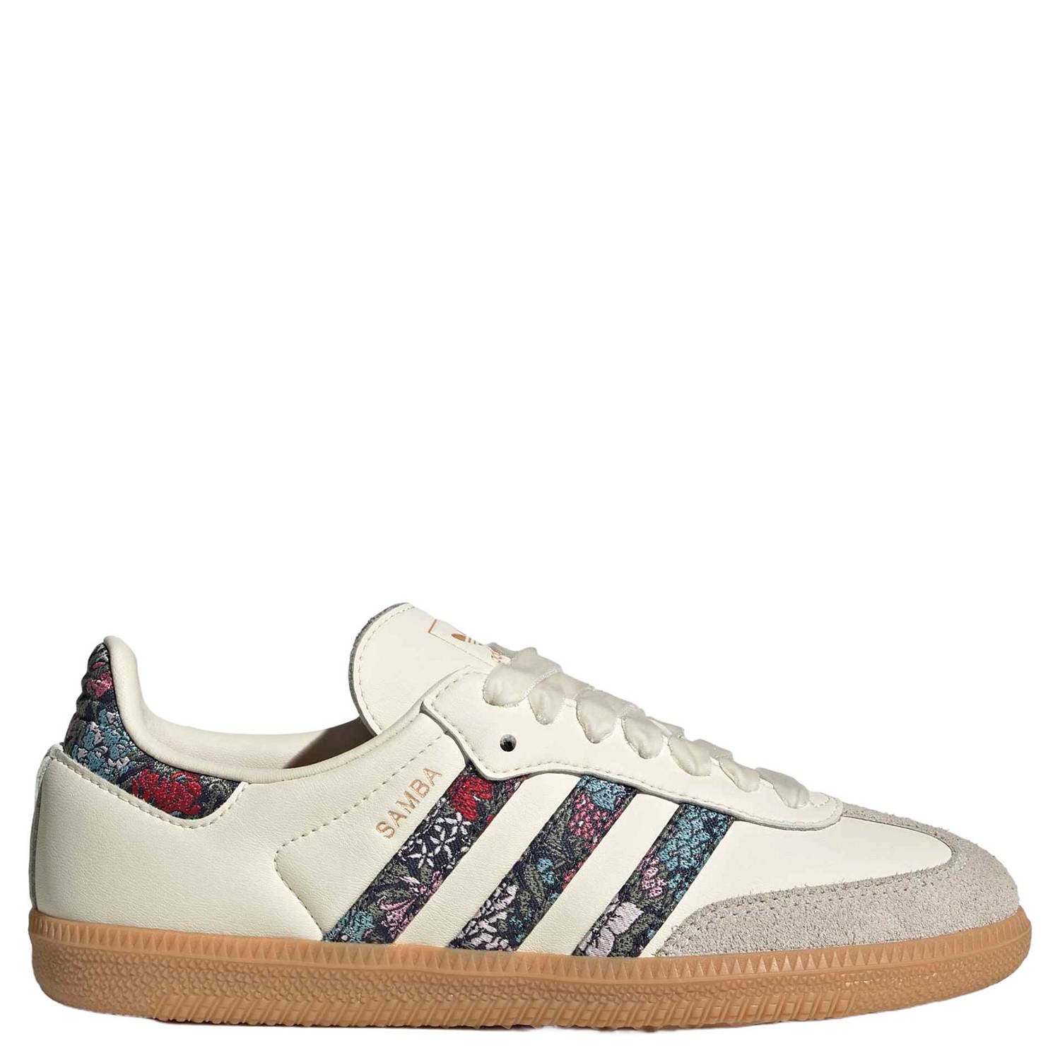 Adidas Originals Samba OG leren gebloemde sneakers ecru blauw