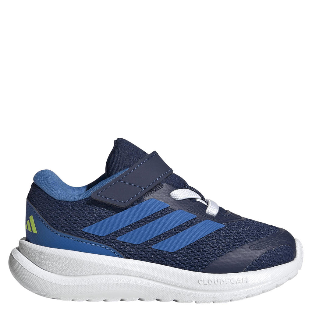 Blauw en witte jongens en meisjes adidas Sportswear Runfalcon 6 sportschoenen - met veters