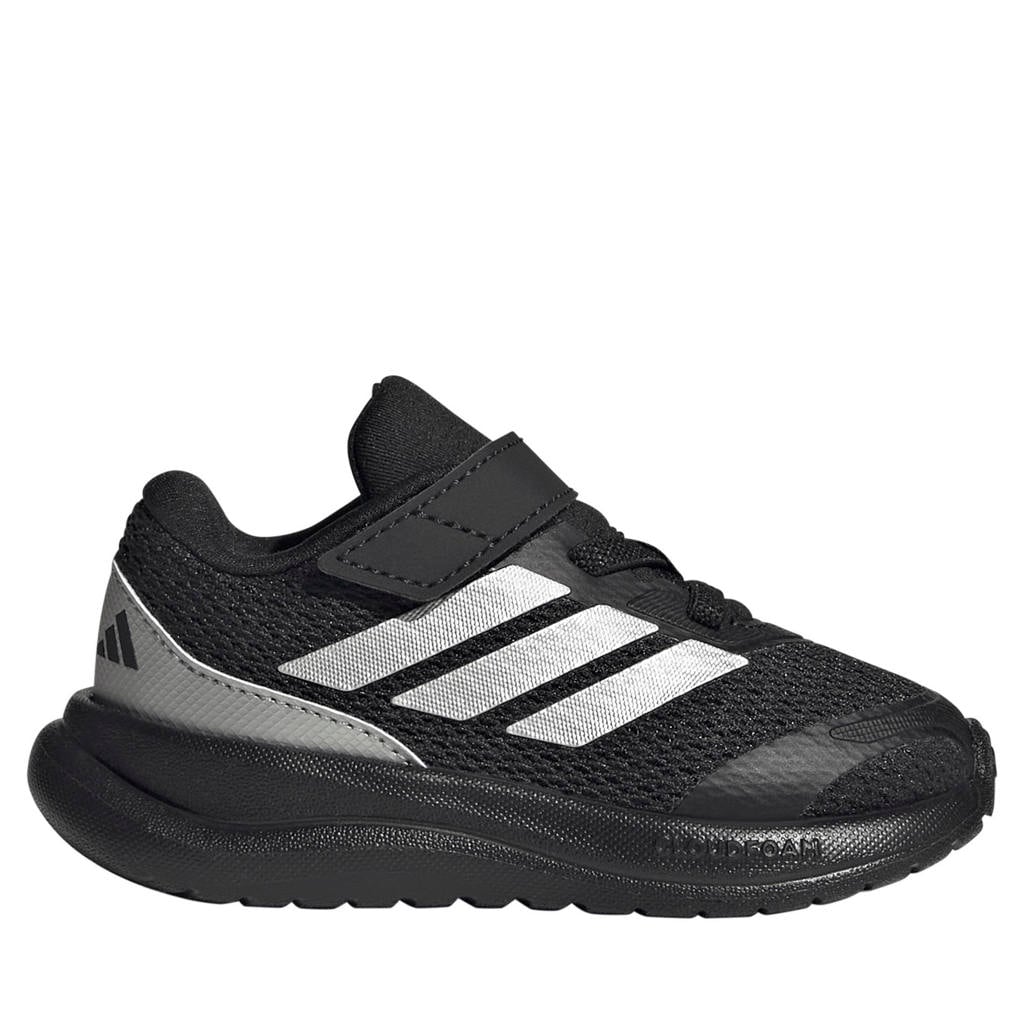 Zwart en zilverkleurige jongens en meisjes adidas Sportswear Runfalcon sportschoenen - met veters