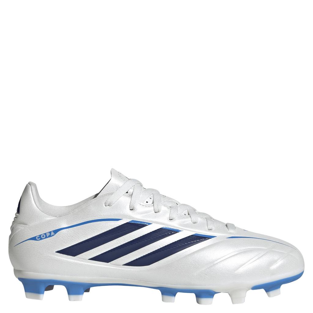 Wit en blauwe jongens en meisjes adidas Performance Copa Pure IV Club junior imitatieleren voetbalschoenen -