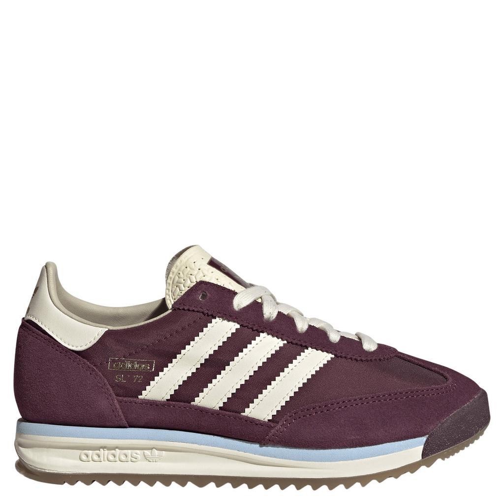 Donkerrood en ecru jongens en meisjes adidas Originals SL 72 RS sneakers - van nylon-suède/voering: mesh/voetbed: eva met veters