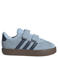 adidas Sportswear VL Court leren sneakers - lichtblauw/donkerblauw