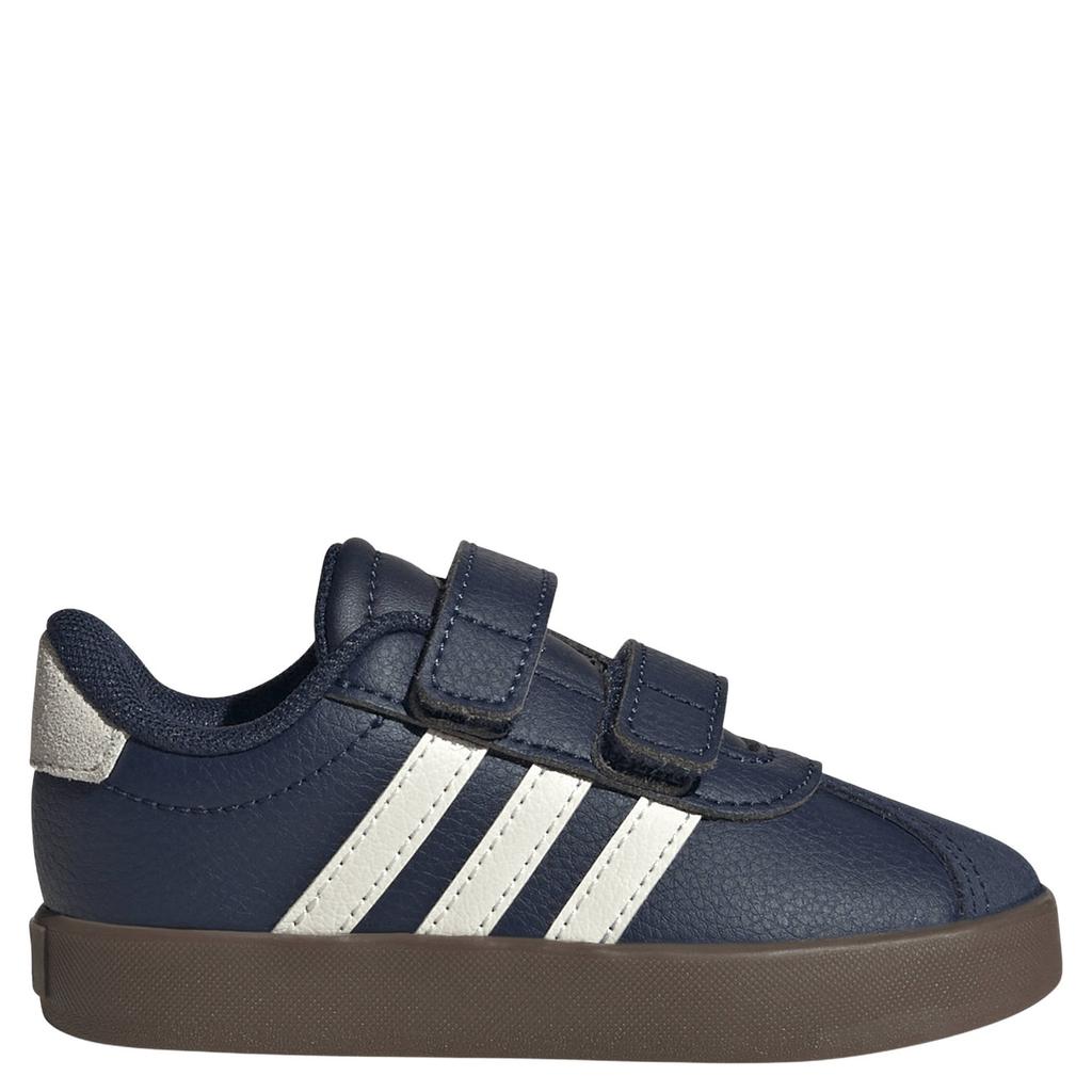 Donkerblauw en witte jongens en meisjes adidas Sportswear VL Court 3.0 leren sneakers - van suède/voering: mesh/voetbed: eva met klittenband