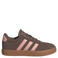 adidas Sportswear VL Court leren sneakers - bruin/lichtroze