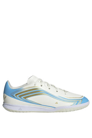 F50 junior voetbalschoenen - zand/blauw