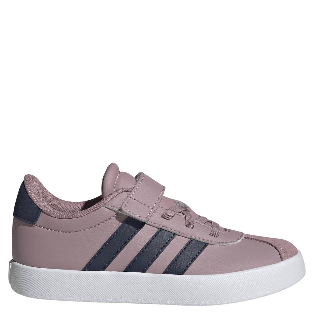 Oudroze jongens en meisjes adidas Sportswear VL Court 3.0 sneakers - van leer/voering: mesh/voetbed: eva met klittenband