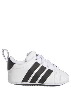 Grand Court imitatieleren sneakers - wit/zwart