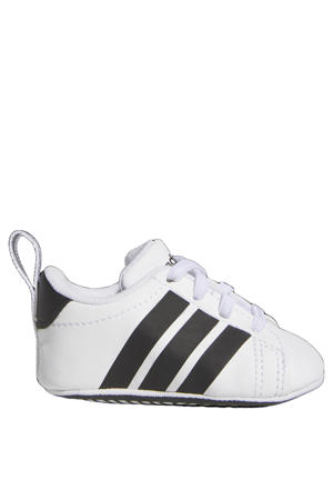 Grand Court imitatieleren sneakers - wit/zwart