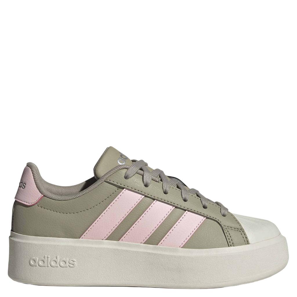 Olijfgroen en roze jongens en meisjes adidas Sportswear Streettalk sneakers - van imitatieleer/voering: mesh/voetbed: eva met veters