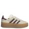 adidas Originals Gazelle Bold leren sneakers - crème/donkerrood