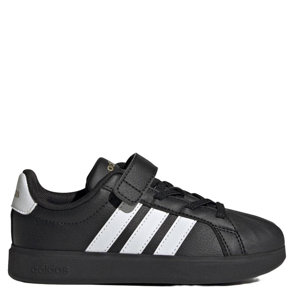 Zwart en witte jongens en meisjes adidas Sportswear sneakers - van imitatieleer/voering: mesh/voetbed: eva met elastische veter- met klittenbandsluiting