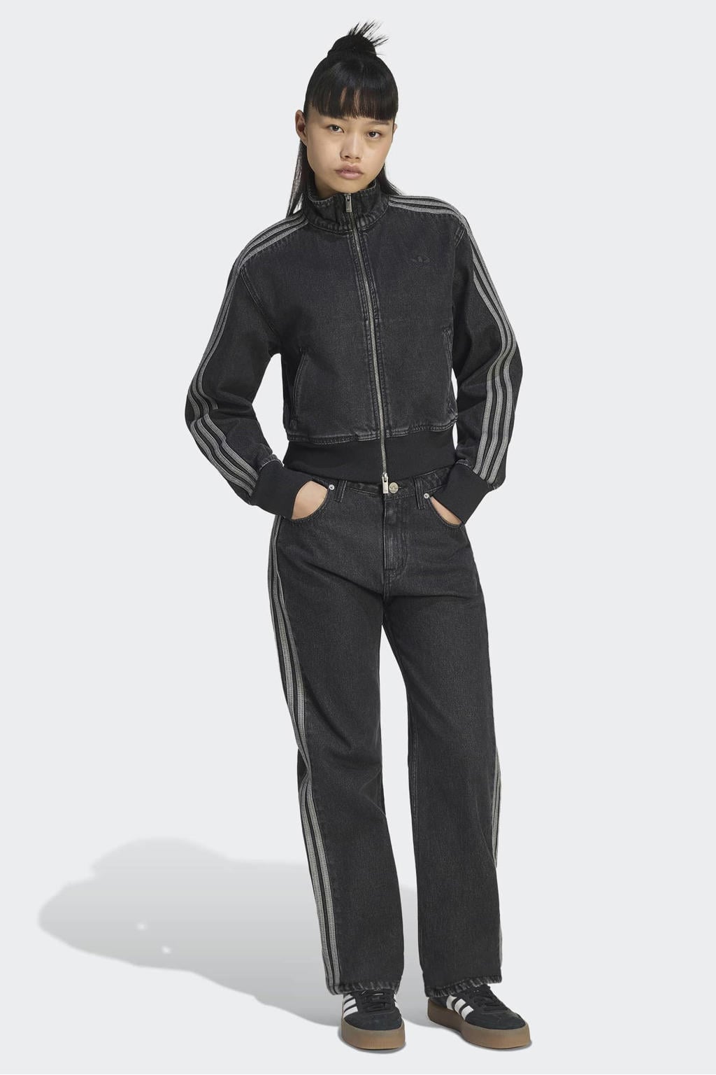 adidas Originals Firebird jack - black denim