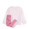 adidas Sportswear joggingpak met ronde hals - lichtroze/roze