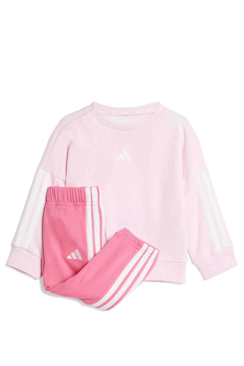 adidas Sportswear joggingpak met ronde hals - lichtroze/roze