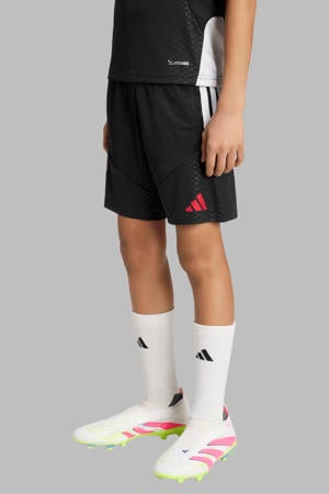voetbalshort - zwart/wit/rood