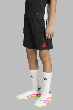 voetbalshort - zwart/wit/rood