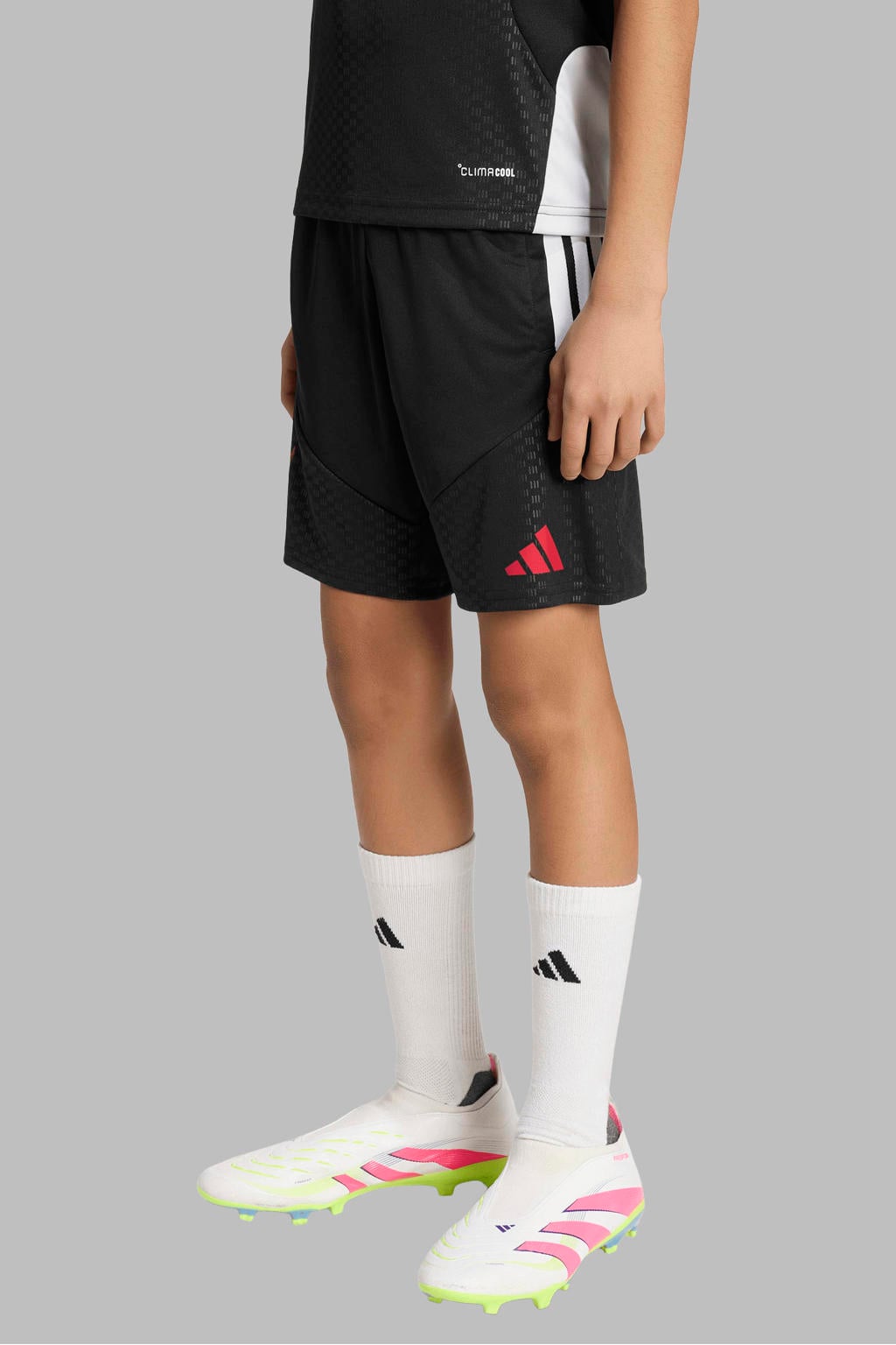 adidas Performance voetbalshort - zwart/wit/rood